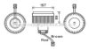 AVA QUALITY COOLING VO8176 Electric Motor, interior blower